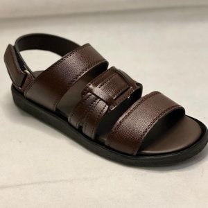 Men’s Brown Leather Fancy Sandals Size 39-44
