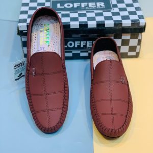 Men’s Rexine Casual Loafers Brown Size 6-11